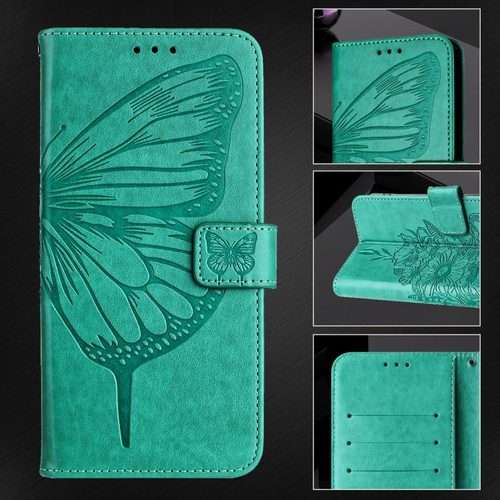 For Honor Magic8 Pro Air 5G Embossed Butterfly Leather Phone Case(Green)