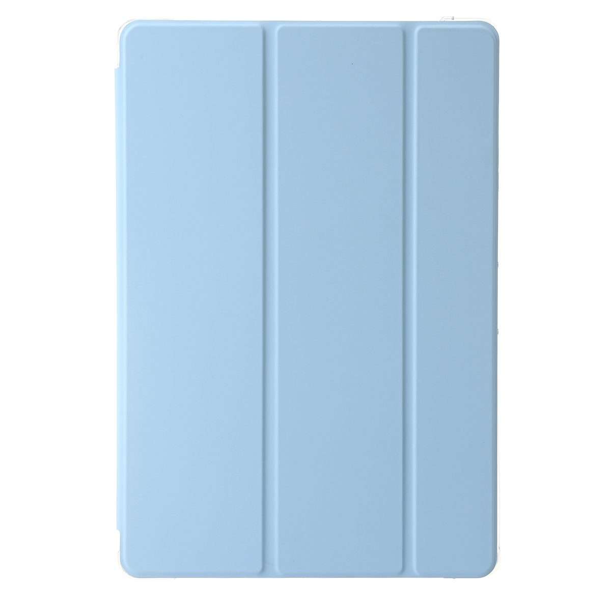 For Samsung Galaxy Tab S9 Ultra/S8 Ultra 3-Fold Clear Acrylic Leather Tablet Case(Ice Blue)