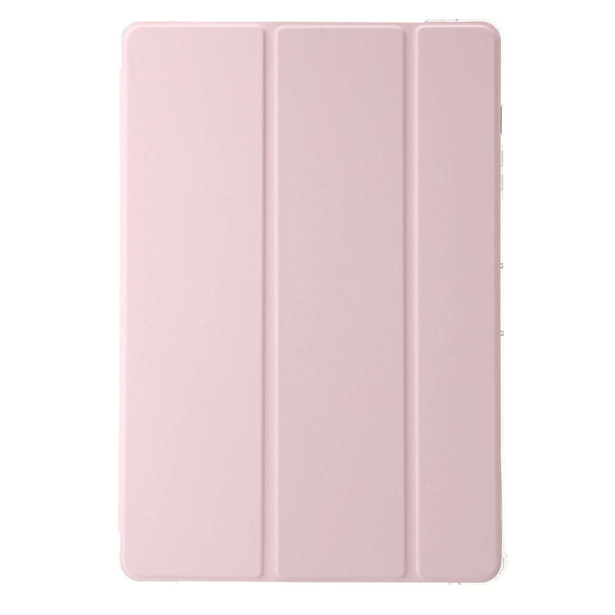 For Samsung Galaxy Tab S9 Ultra/S8 Ultra 3-Fold Clear Acrylic Leather Tablet Case(Pink)