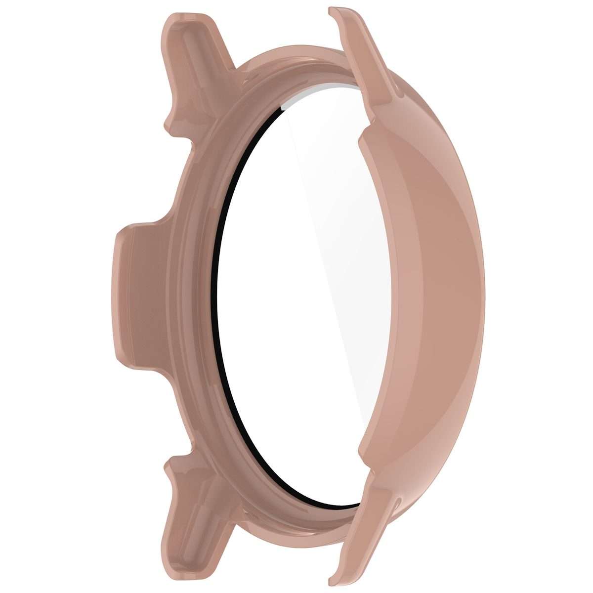 For Garmin vivoactive 5 / Active 5 PC + Tempered Film Integrated Watch Protective Case(Pink)