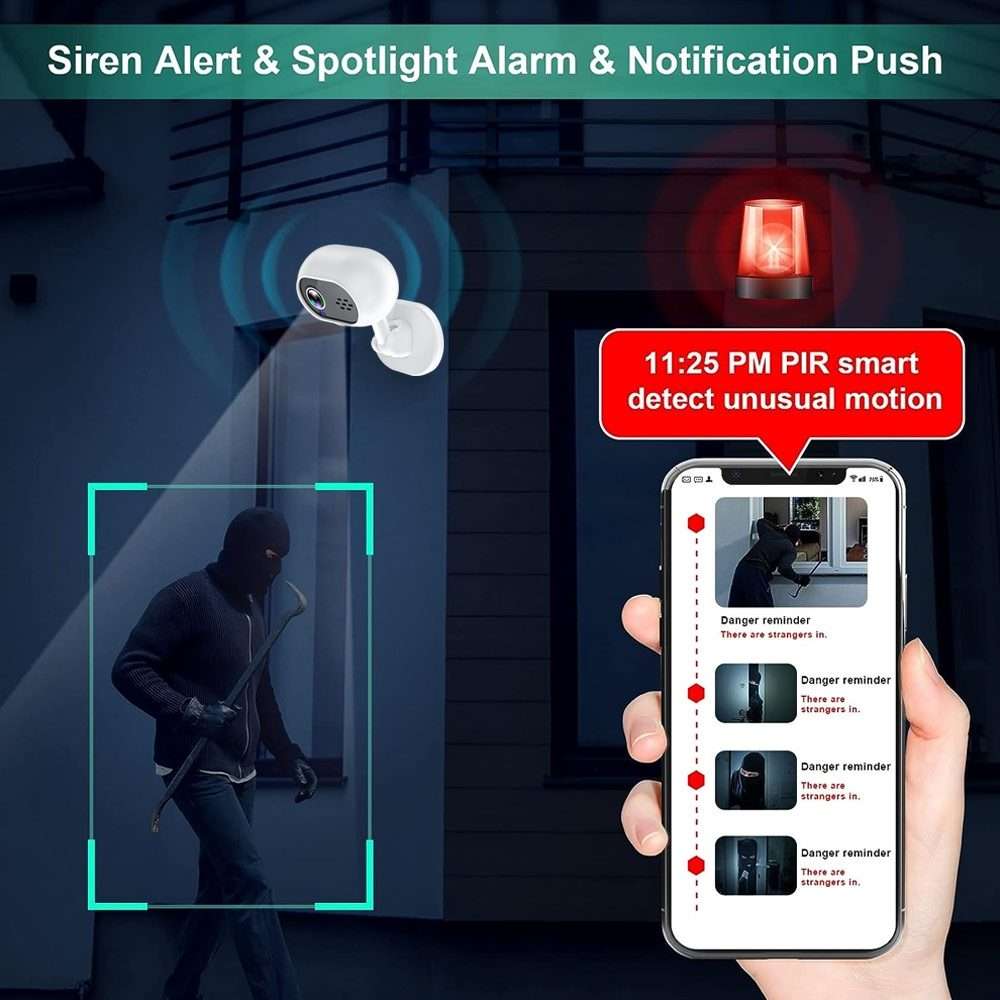 A4 1080P HD WiFi Smart Surveillance Camera Support Two-way Voice & Infrared Night Vision