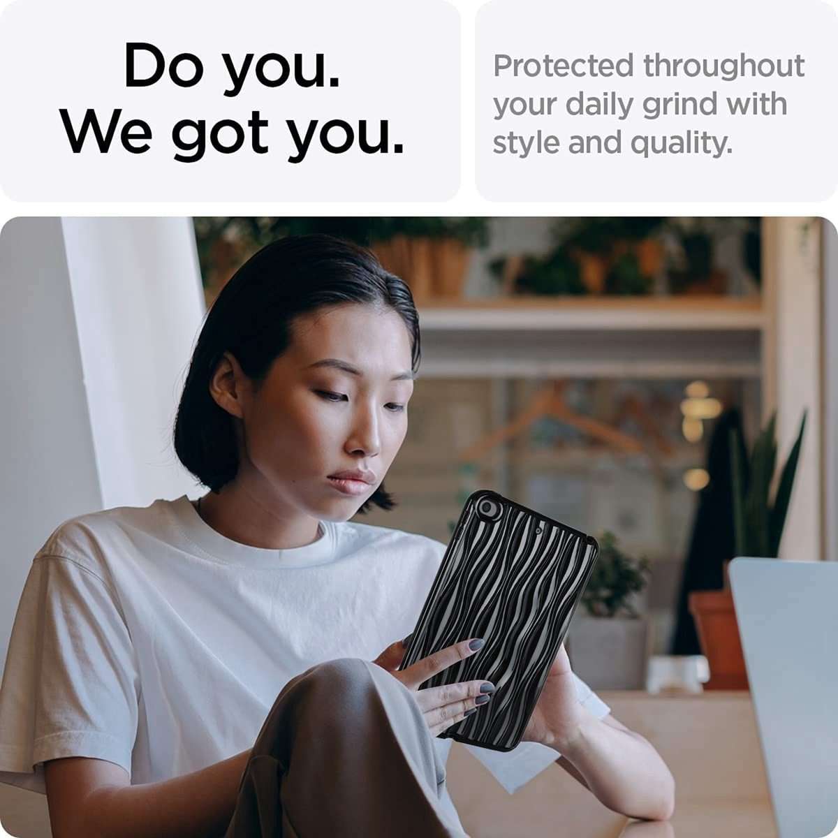 For iPad mini 5 / 4 / 3 / 2 / 1 Jelly Color Water Ripple TPU Tablet Case(Black)