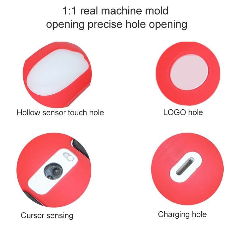 For Apple Magic Mouse 1 / 2 Mouse Silicone Protective Case(Red)