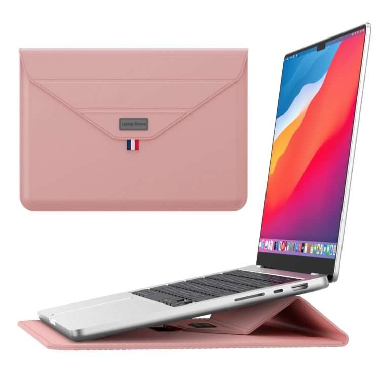 For 15.4/15.6/16.1 inch Envelope Holder Laptop Sleeve Bag(Pink)