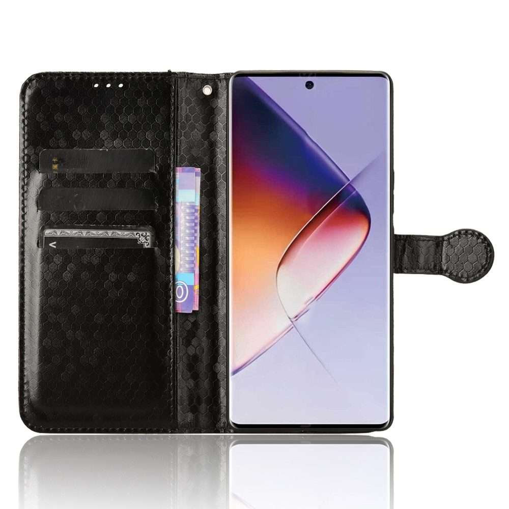 For Infinix Note 40 Pro 5G X6851 Honeycomb Dot Texture Leather Phone Case(Black)