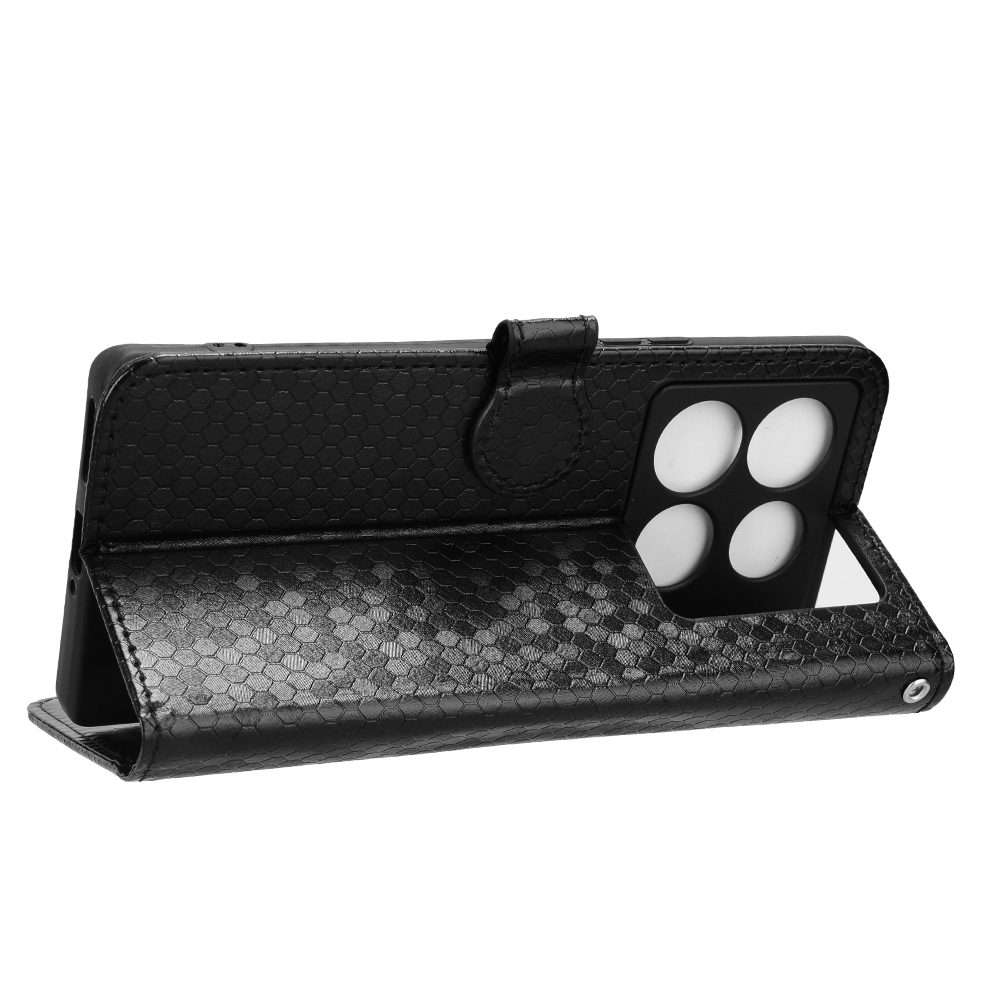 For Infinix Note 40 Pro 5G X6851 Honeycomb Dot Texture Leather Phone Case(Black)
