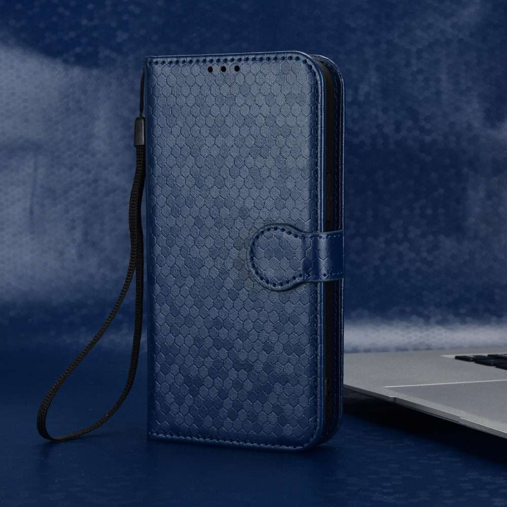 For Infinix Note 40 Pro 5G X6851 Honeycomb Dot Texture Leather Phone Case(Blue)