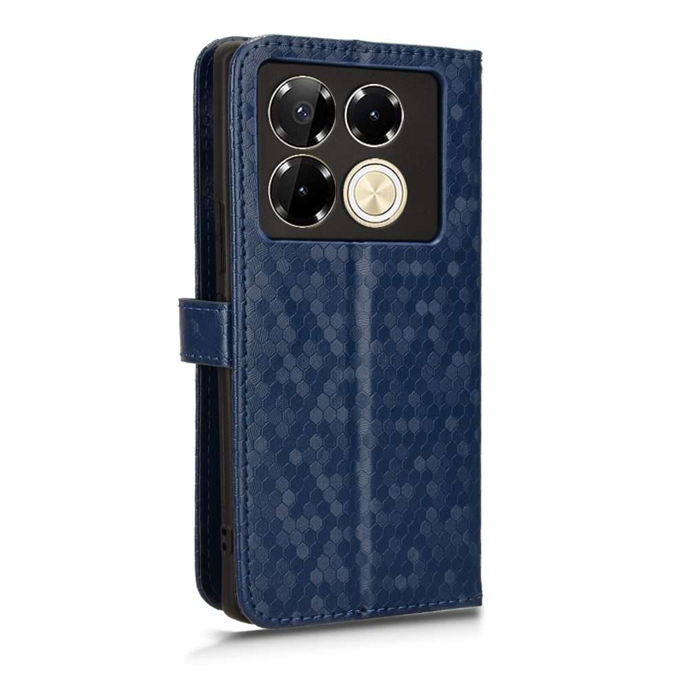 For Infinix Note 40 Pro 5G X6851 Honeycomb Dot Texture Leather Phone Case(Blue)
