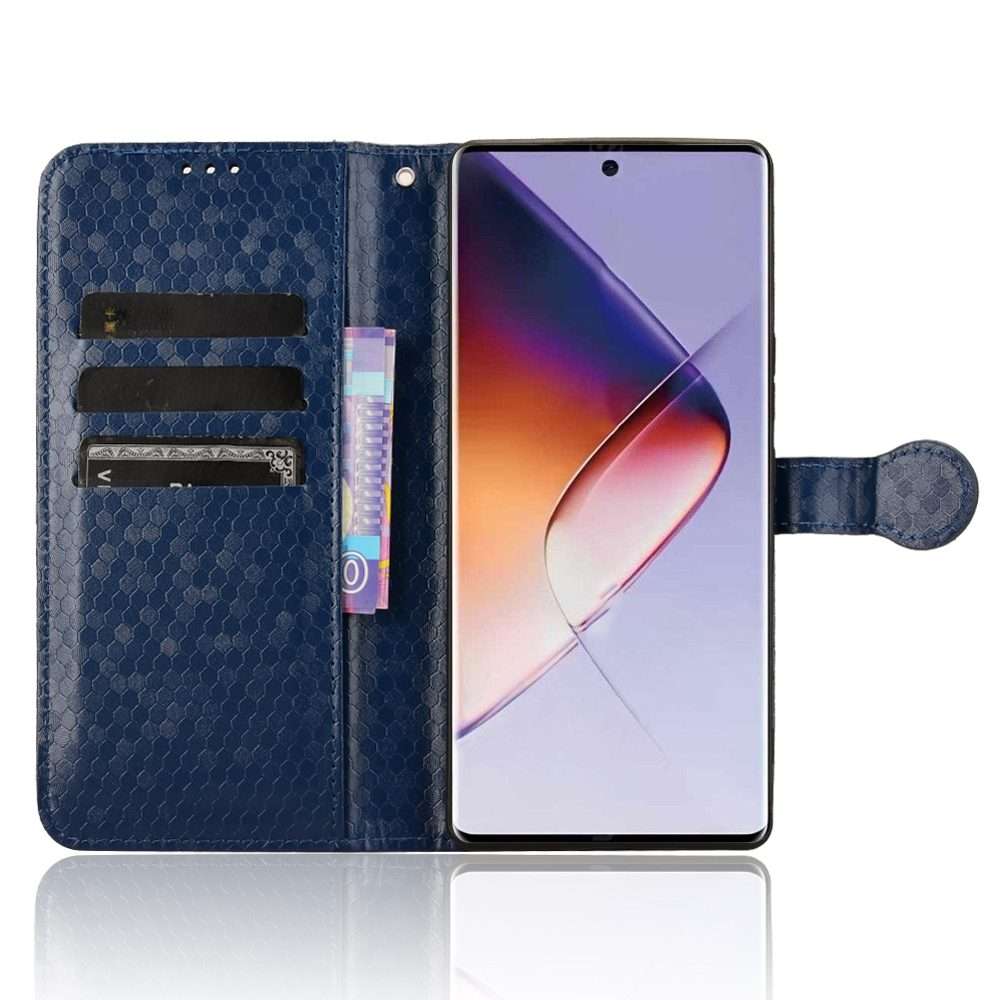 For Infinix Note 40 Pro 5G X6851 Honeycomb Dot Texture Leather Phone Case(Blue)