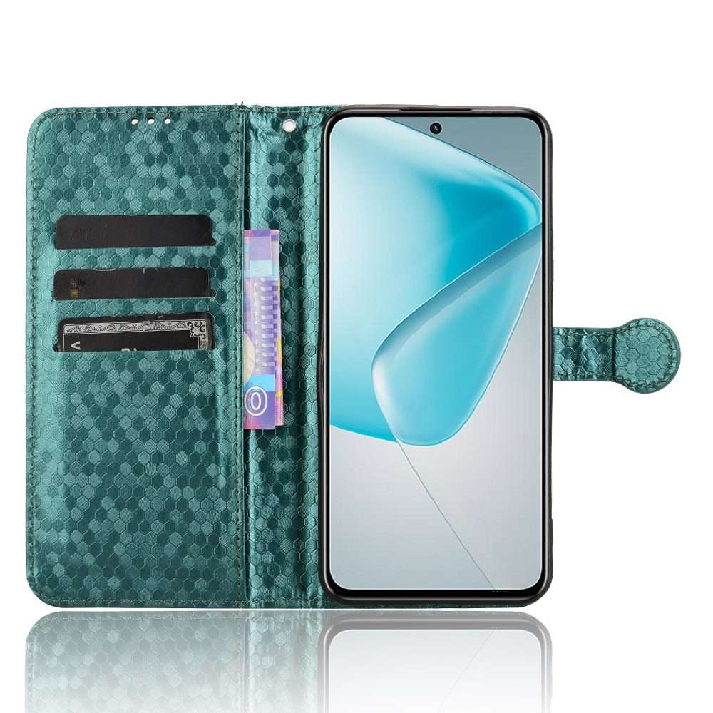 For Infinix Hot 50 Pro+ 4G Honeycomb Dot Texture Leather Phone Case(Green)