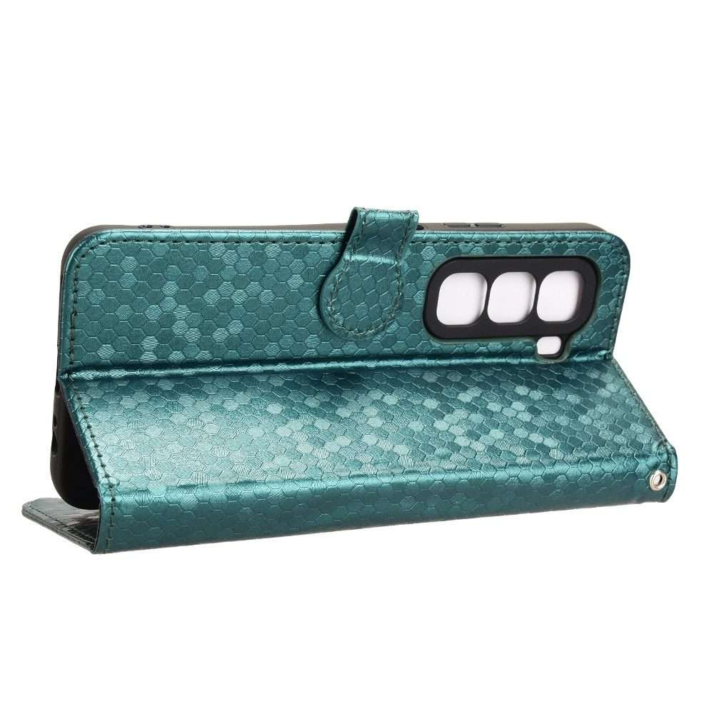 For Infinix Hot 50 Pro+ 4G Honeycomb Dot Texture Leather Phone Case(Green)