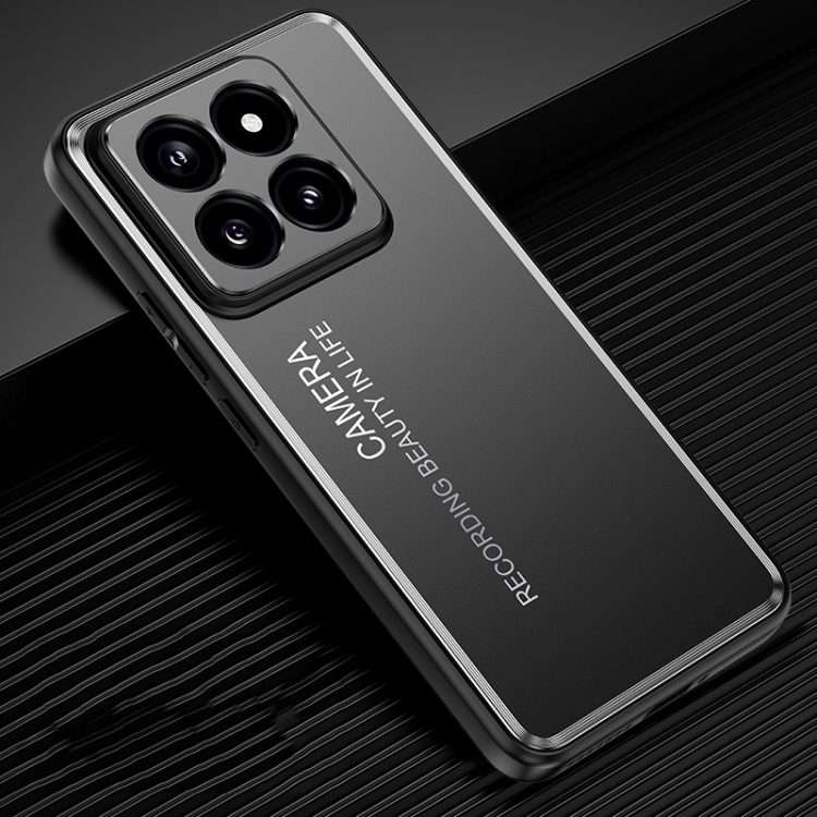 For Xiaomi 14 Pro Frosted Metal Phone Case(Black)