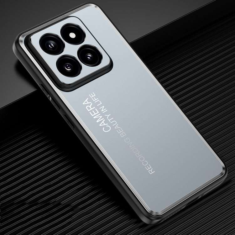 For Xiaomi 14 Pro Frosted Metal Phone Case(Blue)