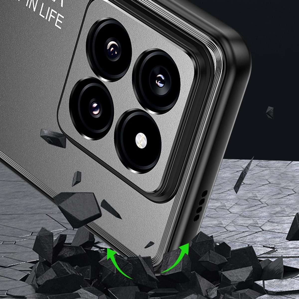 For Xiaomi 14 Pro Frosted Metal Phone Case(Silver)