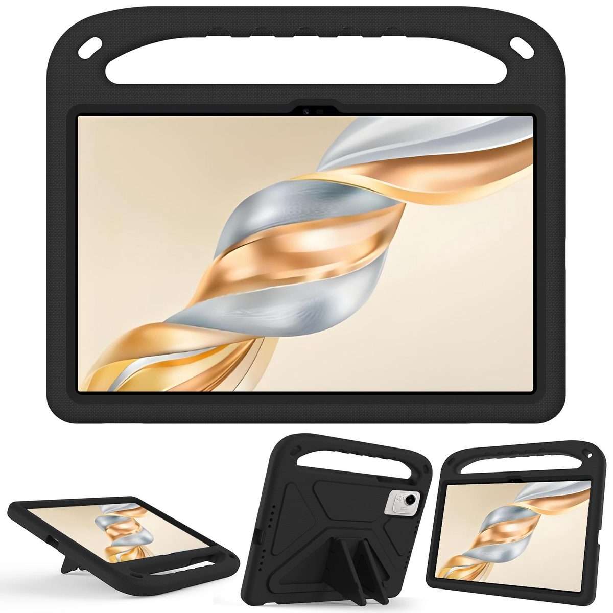 For Honor Pad X9a / X9 Pro 2025 Handle EVA Shockproof Tablet Case with Holder(Black)