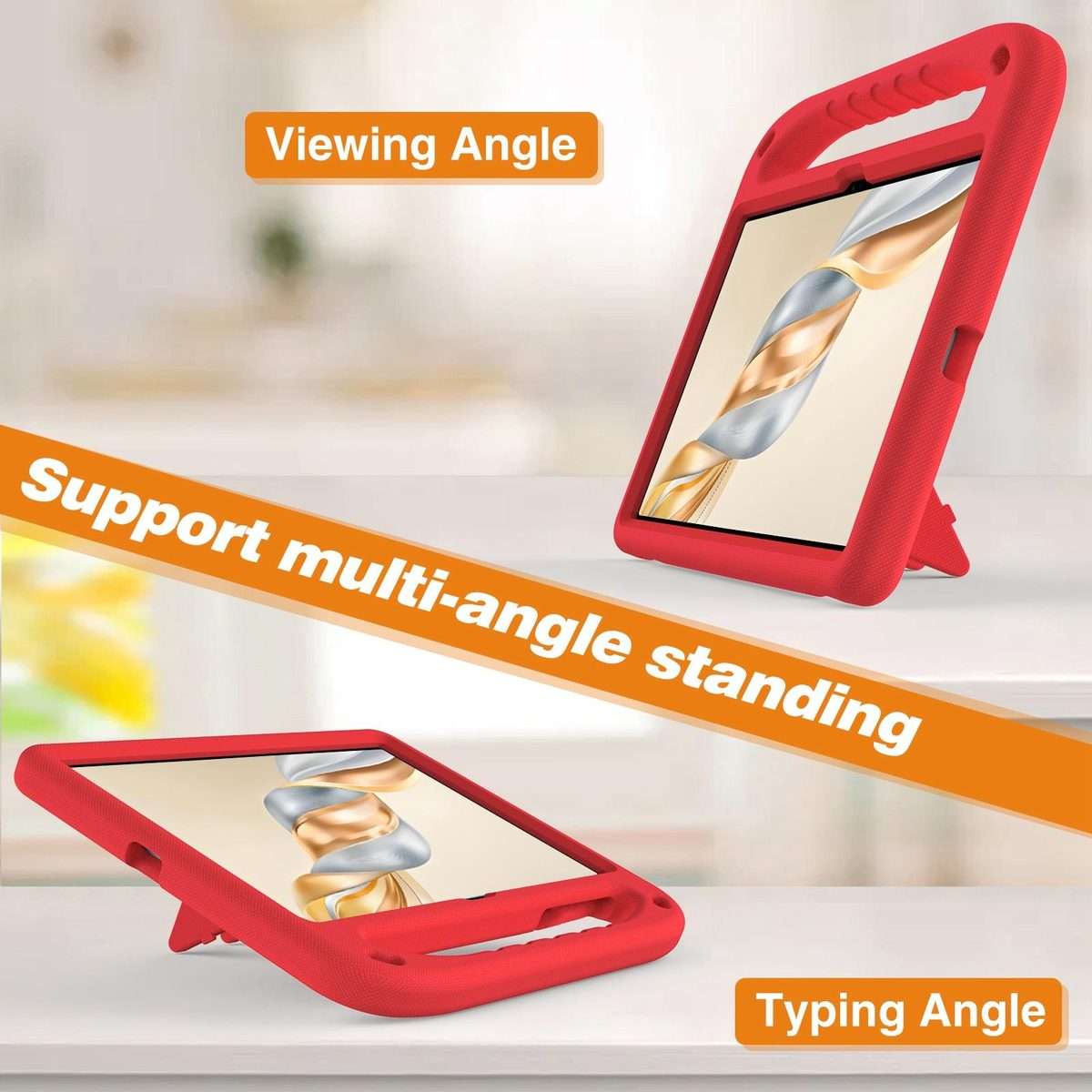 For Honor Pad X9a / X9 Pro 2025 Handle EVA Shockproof Tablet Case with Holder(Red)