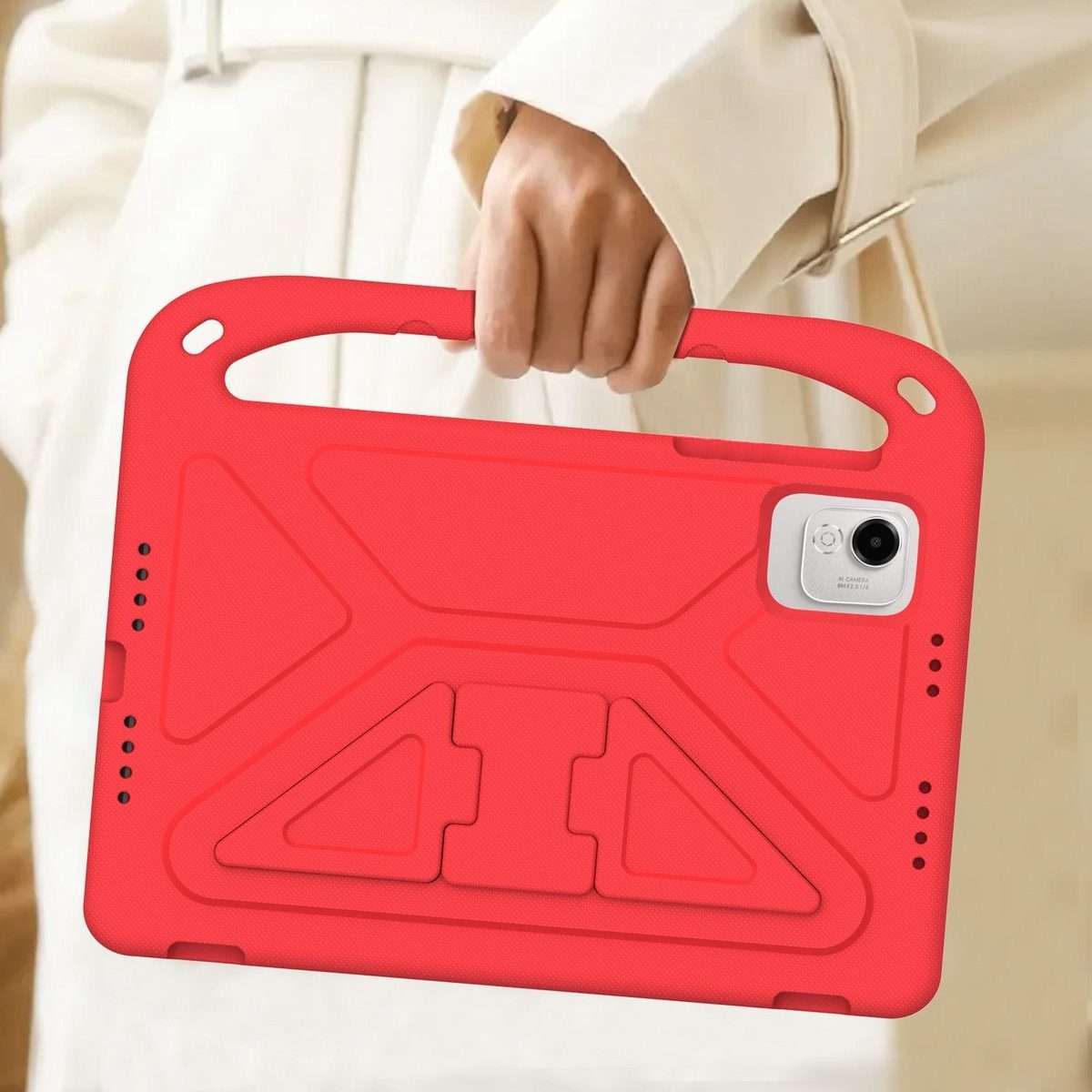 For Honor Pad X9a / X9 Pro 2025 Handle EVA Shockproof Tablet Case with Holder(Red)