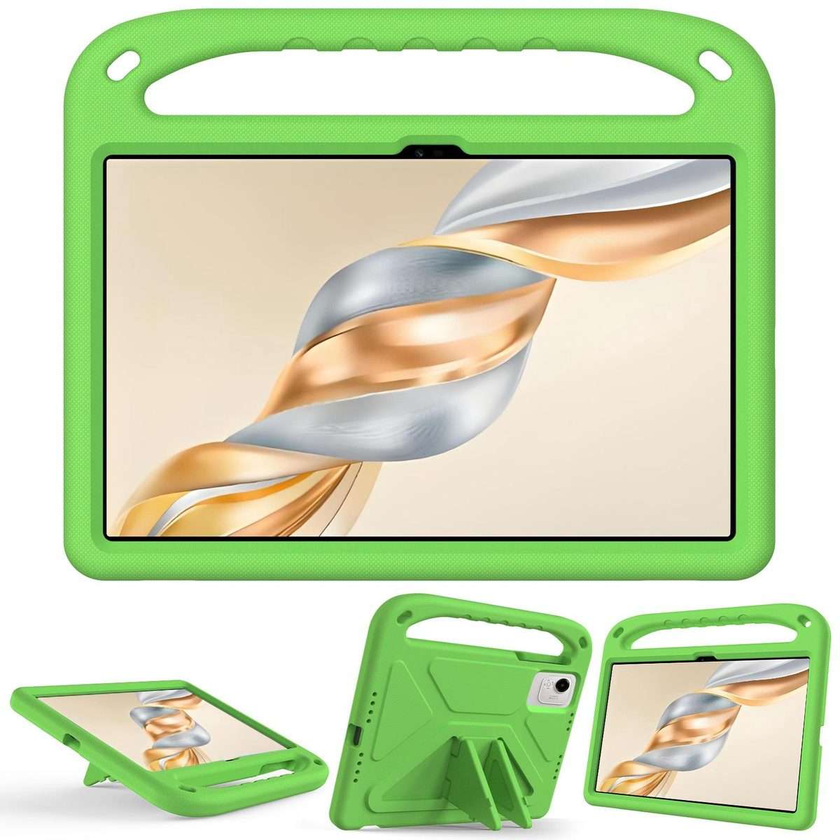 For Honor Pad X9a / X9 Pro 2025 Handle EVA Shockproof Tablet Case with Holder(Green)