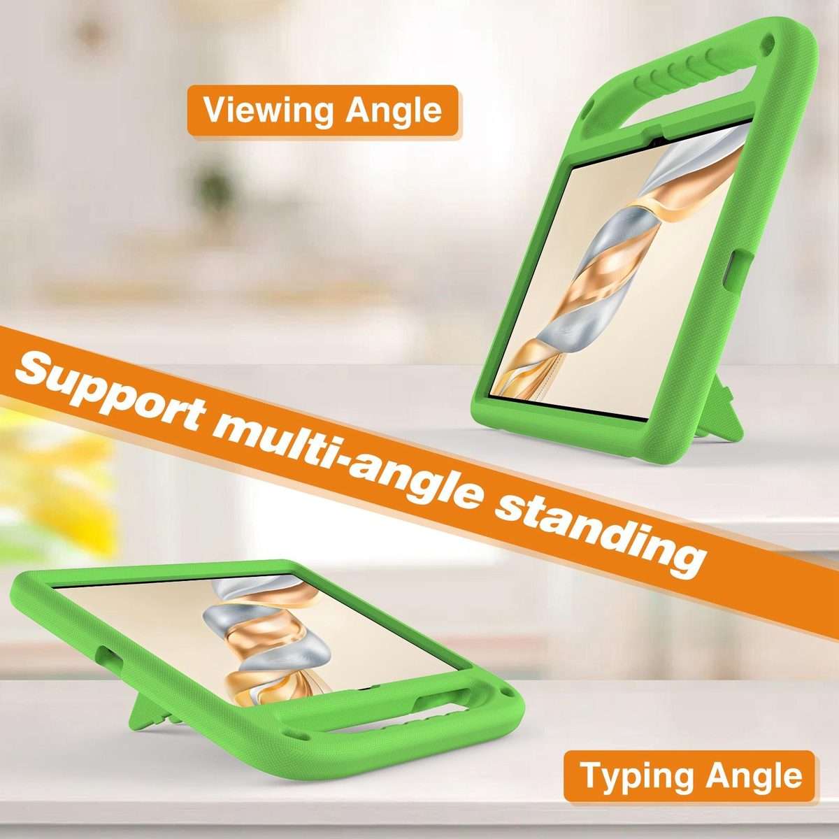 For Honor Pad X9a / X9 Pro 2025 Handle EVA Shockproof Tablet Case with Holder(Green)