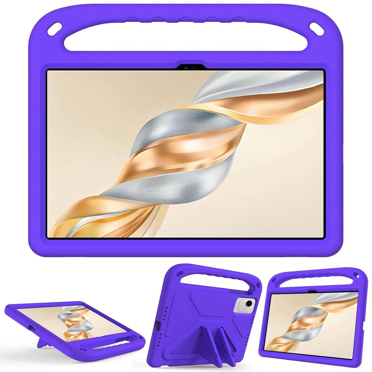 For Honor Pad X9a / X9 Pro 2025 Handle EVA Shockproof Tablet Case with Holder(Purple)