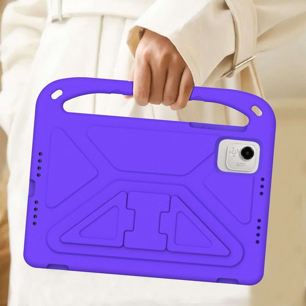 For Honor Pad X9a / X9 Pro 2025 Handle EVA Shockproof Tablet Case with Holder(Purple)