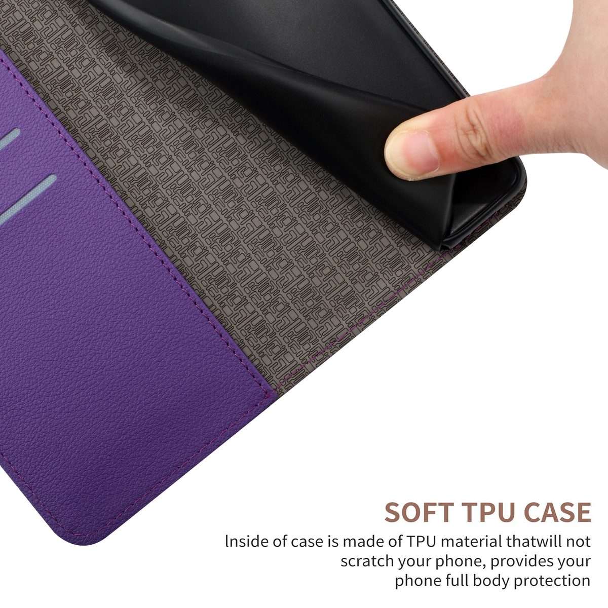 For Xiaomi 14 Pro Rhombic Grid Texture Leather Phone Case(Purple)