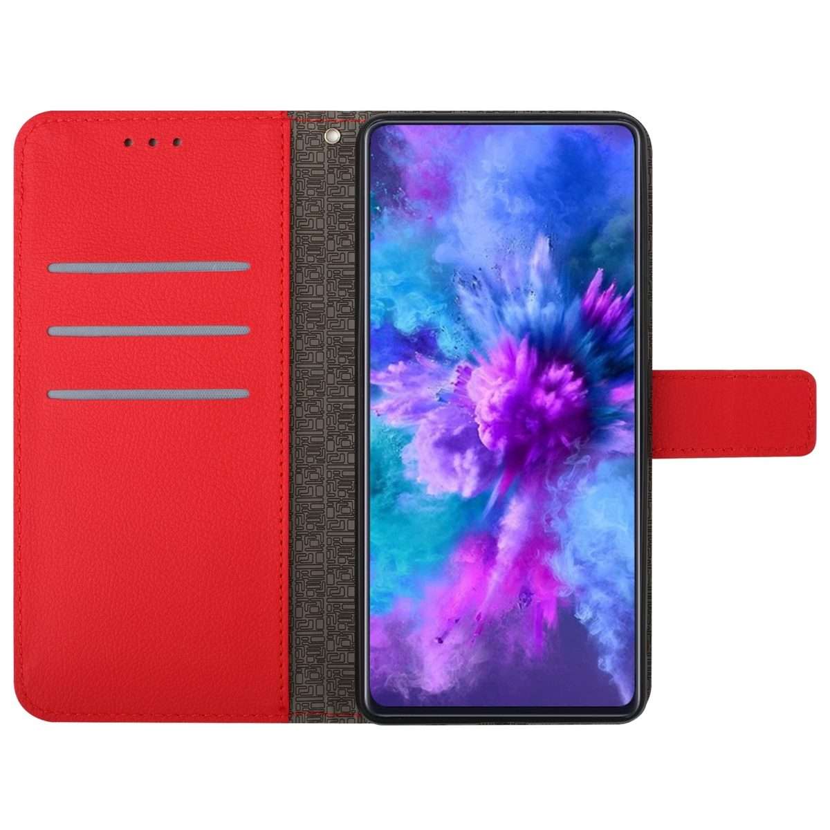 For Xiaomi 14 Pro Rhombic Grid Texture Leather Phone Case(Red)