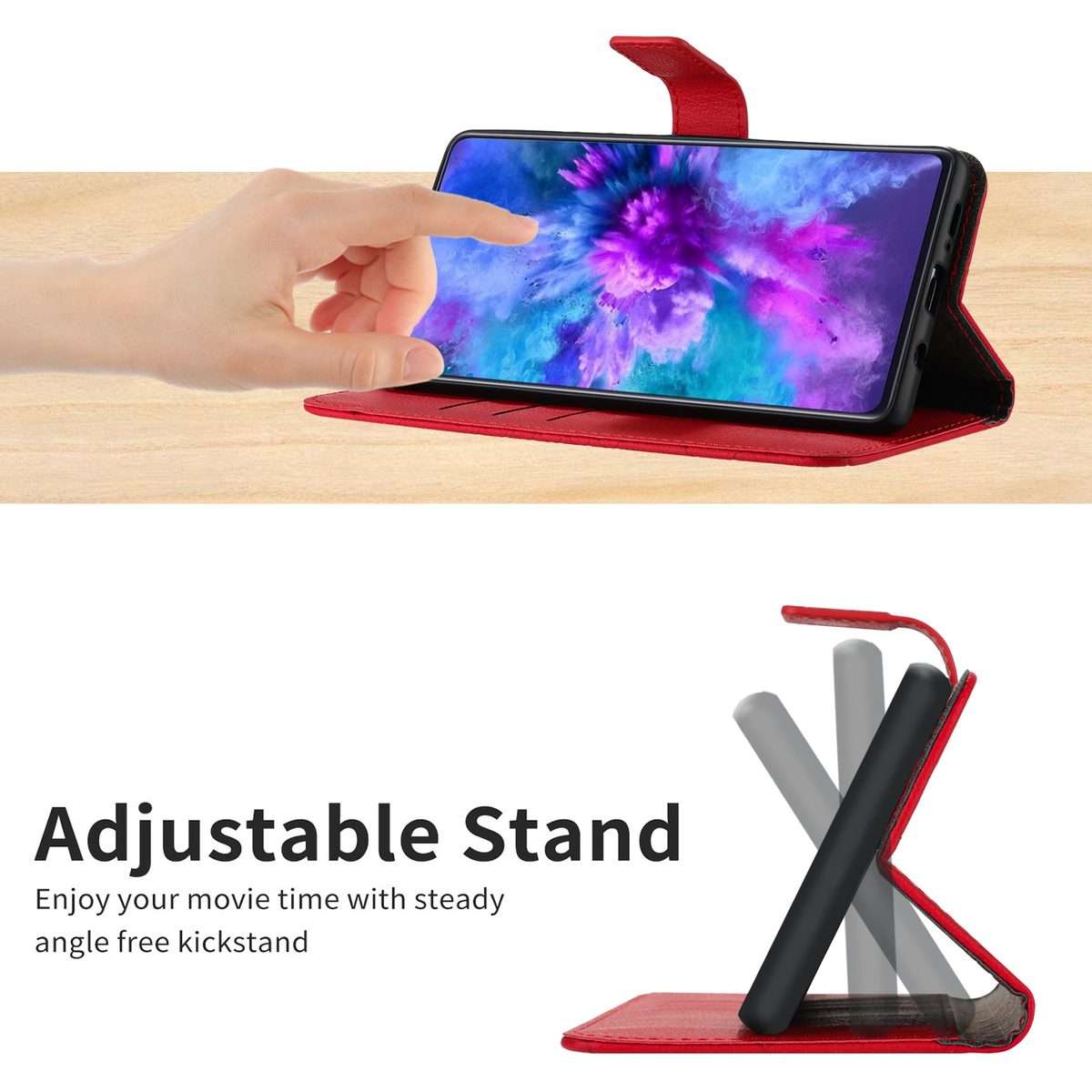 For Xiaomi 14 Pro Rhombic Grid Texture Leather Phone Case(Red)