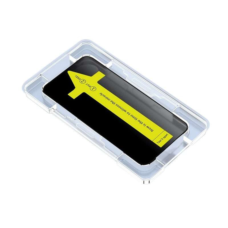 For iPhone 15 Pro Max Anti-peeping Fast Attach Dust-proof Anti-static Tempered Glass Film