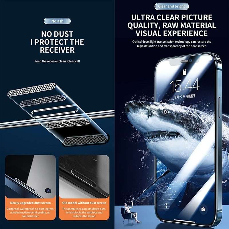 For iPhone 11 Pro Max / XS Max Anti-peeping Fast Attach Dust-proof Anti-static Tempered Glass Film