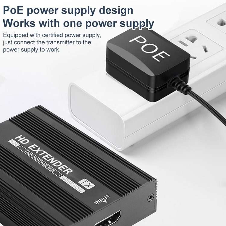 Measy ET1815 HDMI Extender Transmitter and Receiver Converter, Transmission Distance: 150m, Plug:A