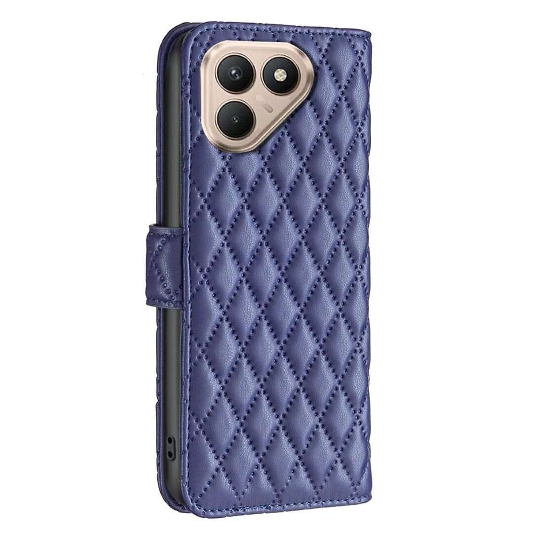 For Tecno Pova 7 Pro 5G Diamond Lattice Wallet Flip Leather Phone Case(Blue)