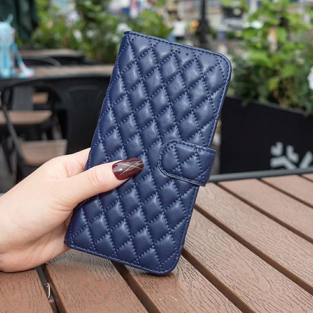 For Tecno Pova 7 Pro 5G Diamond Lattice Wallet Flip Leather Phone Case(Blue)