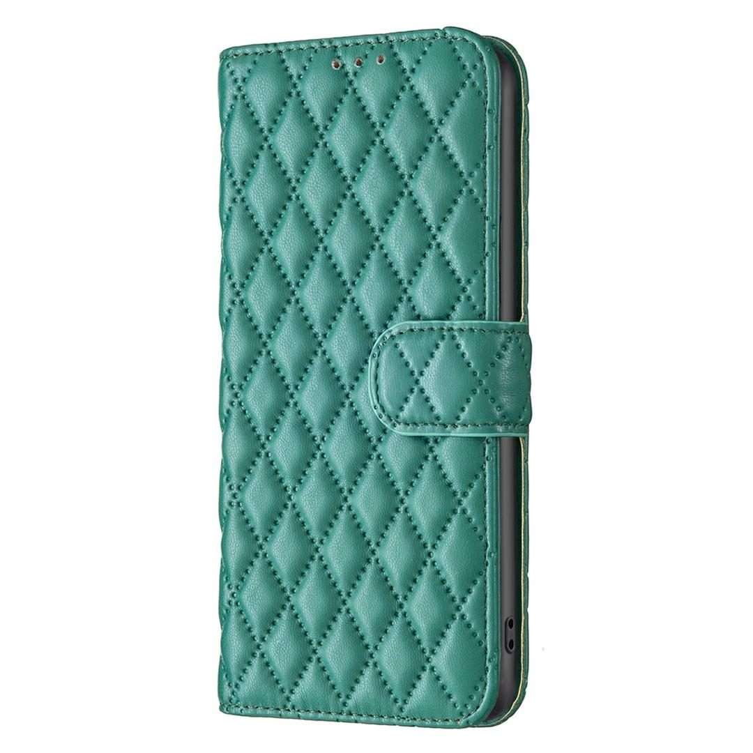 For Tecno Pova 7 Pro 5G Diamond Lattice Wallet Flip Leather Phone Case(Green)