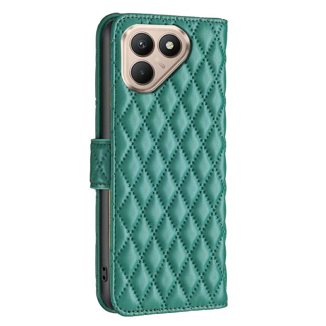 For Tecno Pova 7 Pro 5G Diamond Lattice Wallet Flip Leather Phone Case(Green)