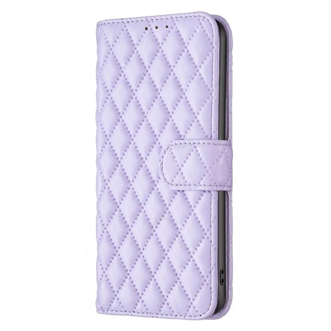 For Tecno Pova 7 Pro 5G Diamond Lattice Wallet Flip Leather Phone Case(Purple)