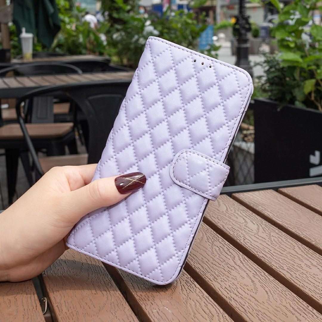 For Tecno Pova 7 Pro 5G Diamond Lattice Wallet Flip Leather Phone Case(Purple)