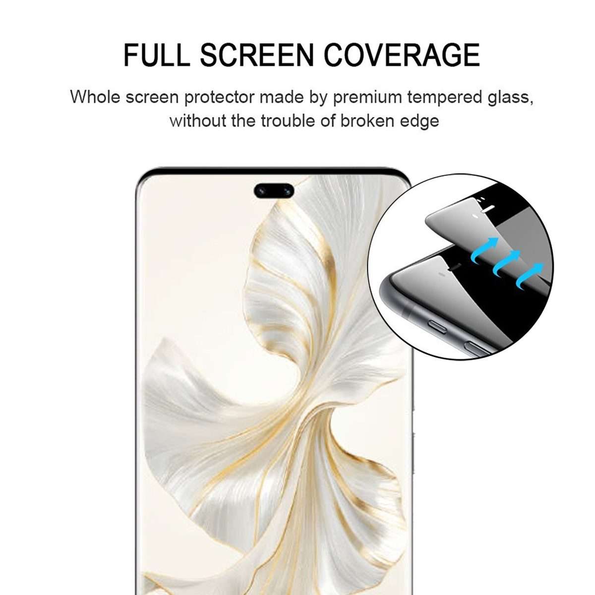 For Honor 100 Pro 9H HD 3D Curved Edge Tempered Glass Film(Black)