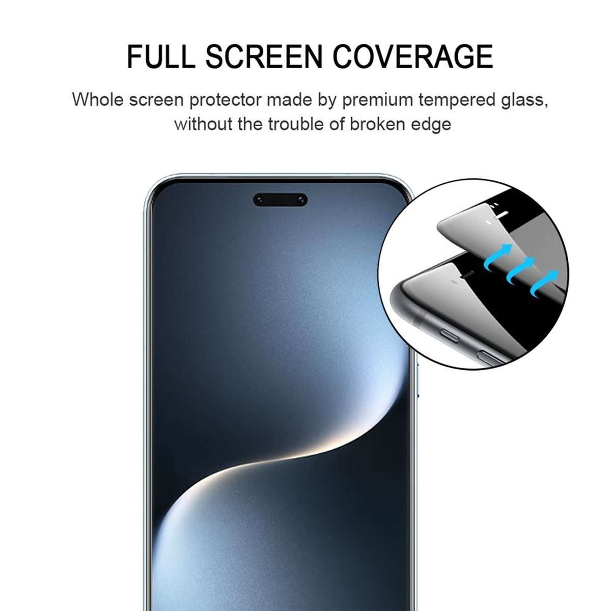 For Honor Magic7 Pro 9H HD 3D Curved Edge Tempered Glass Film(Black)