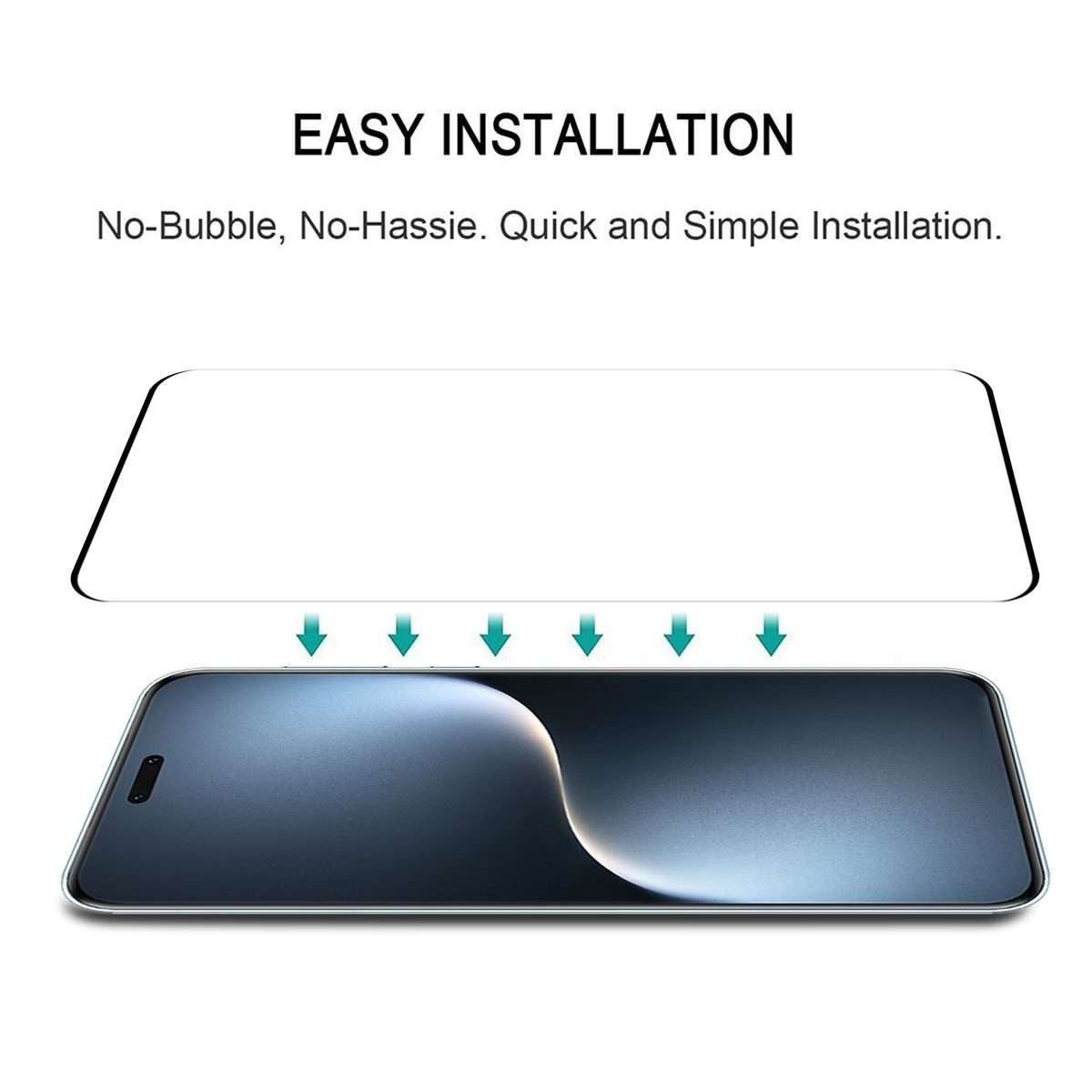 For Honor Magic7 Pro 9H HD 3D Curved Edge Tempered Glass Film(Black)