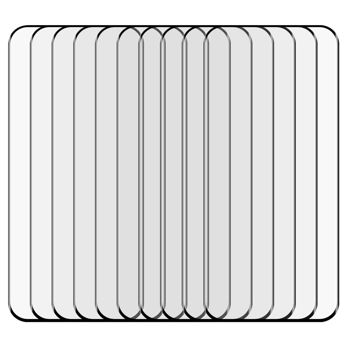 For Honor Magic8 Pro 25pcs 9H HD 3D Curved Edge Tempered Glass Film(Black)