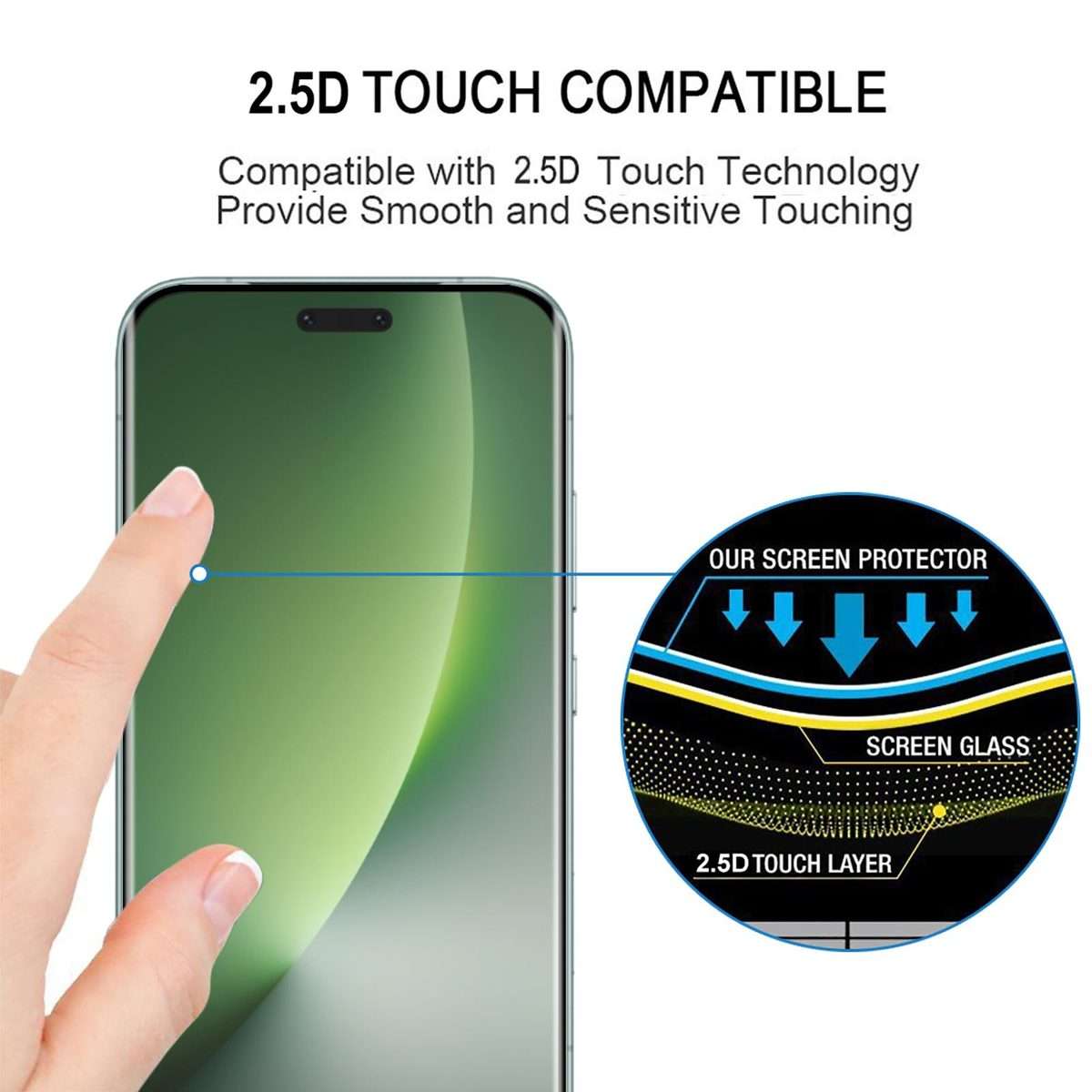 For Honor Magic8 Pro 25pcs 9H HD 3D Curved Edge Tempered Glass Film(Black)