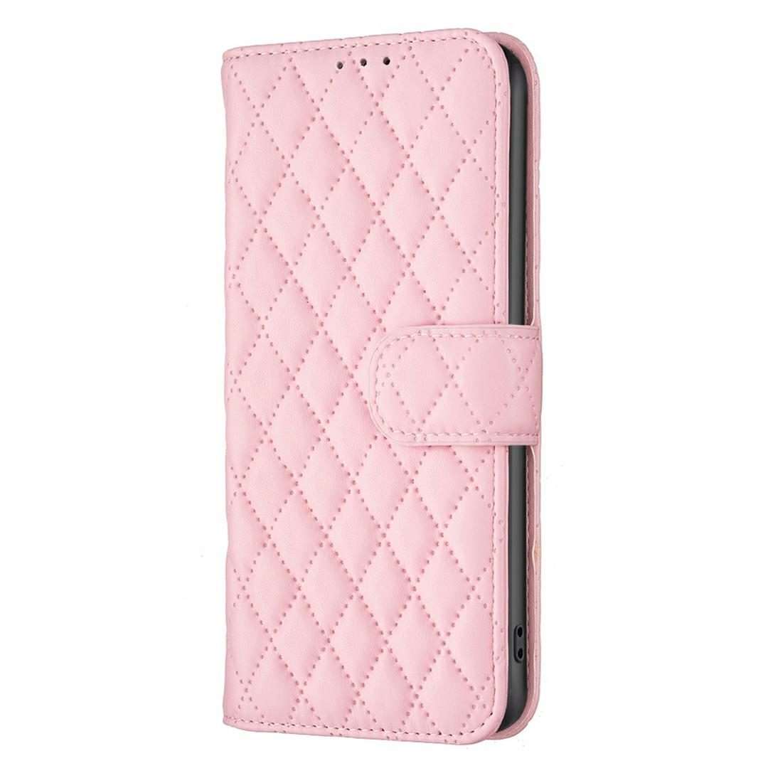 For Infinix Hot 60 Pro+ 4G Diamond Lattice Wallet Flip Leather Phone Case(Pink)