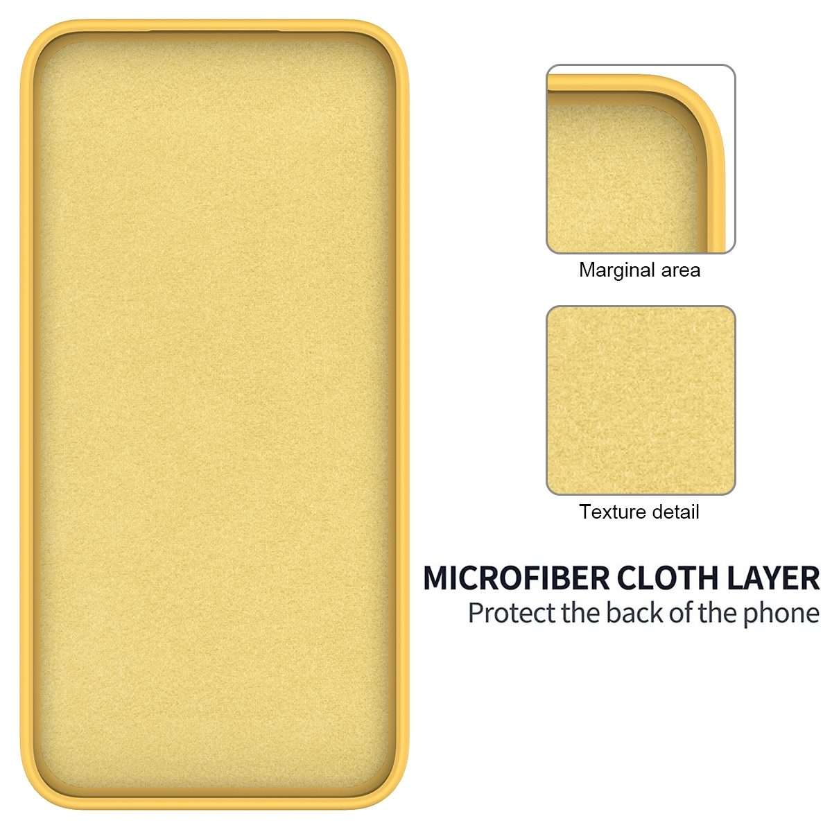 For Xiaomi 14 Pro Solid Color Liquid Silicone Dropproof Full Coverage Phone Case(Yellow)