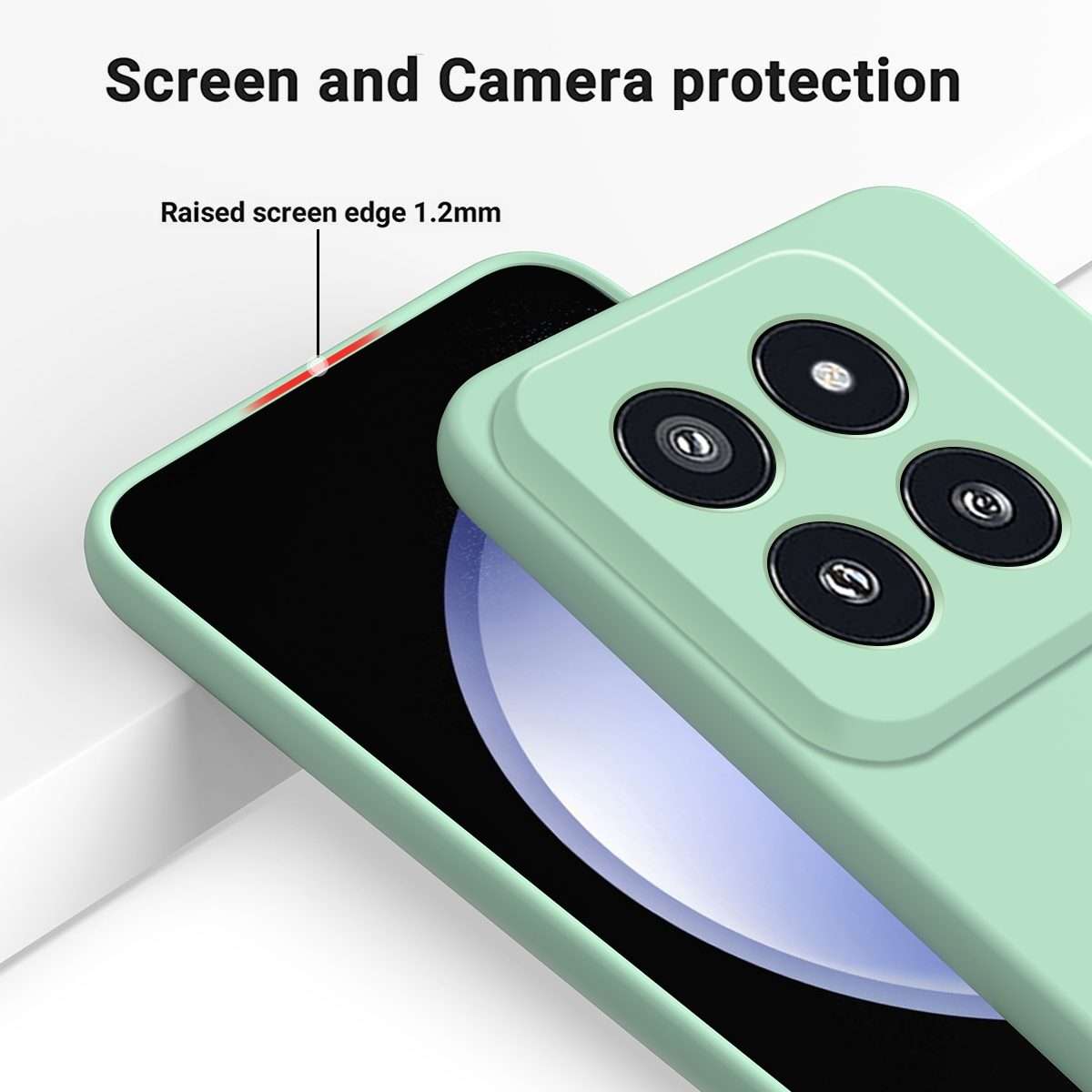 For Xiaomi 14 Pro Solid Color Liquid Silicone Dropproof Full Coverage Phone Case(Green)