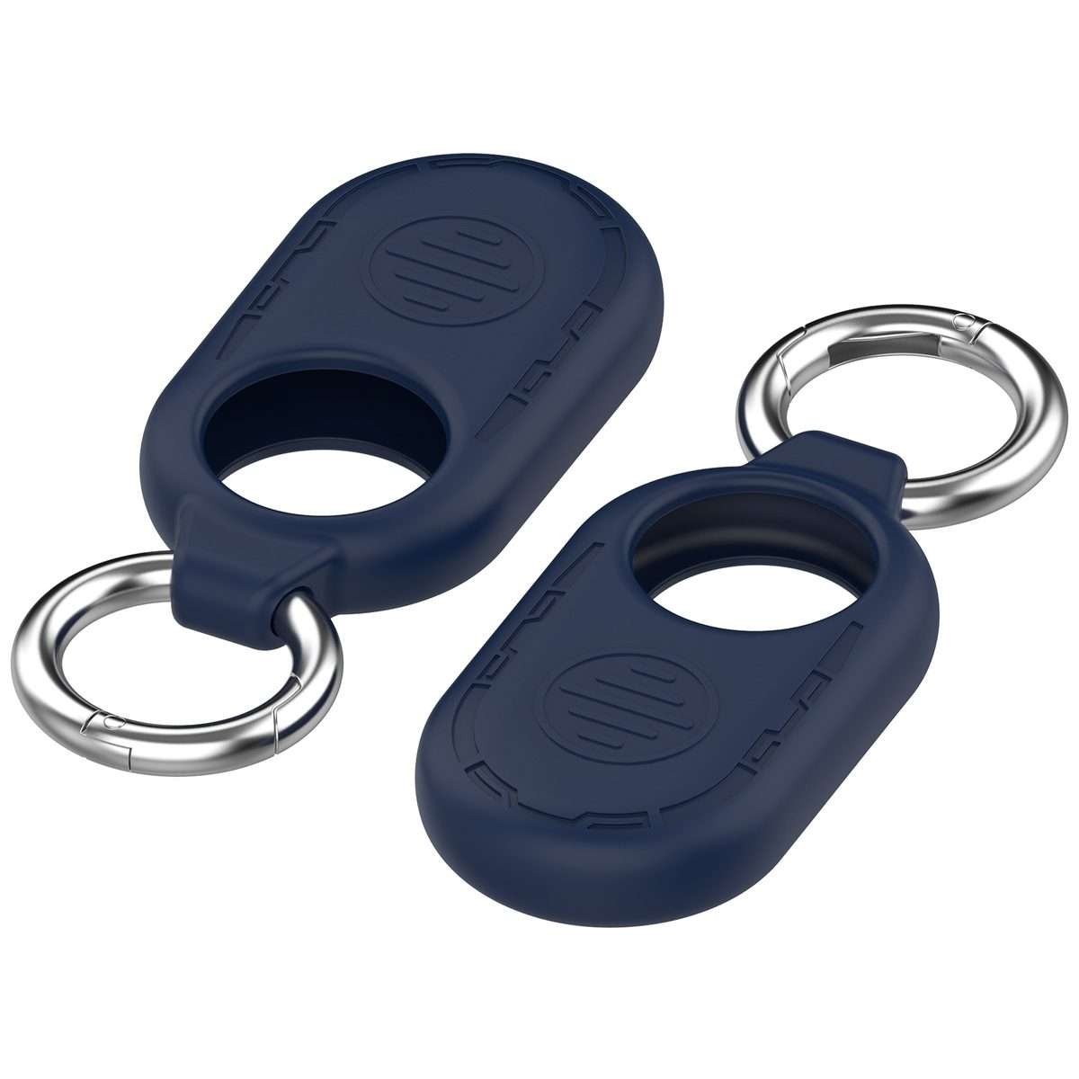 For Samsung Galaxy SmartTag 2 Location Tracker Portable Silicone Protective Case(Midnight Blue)