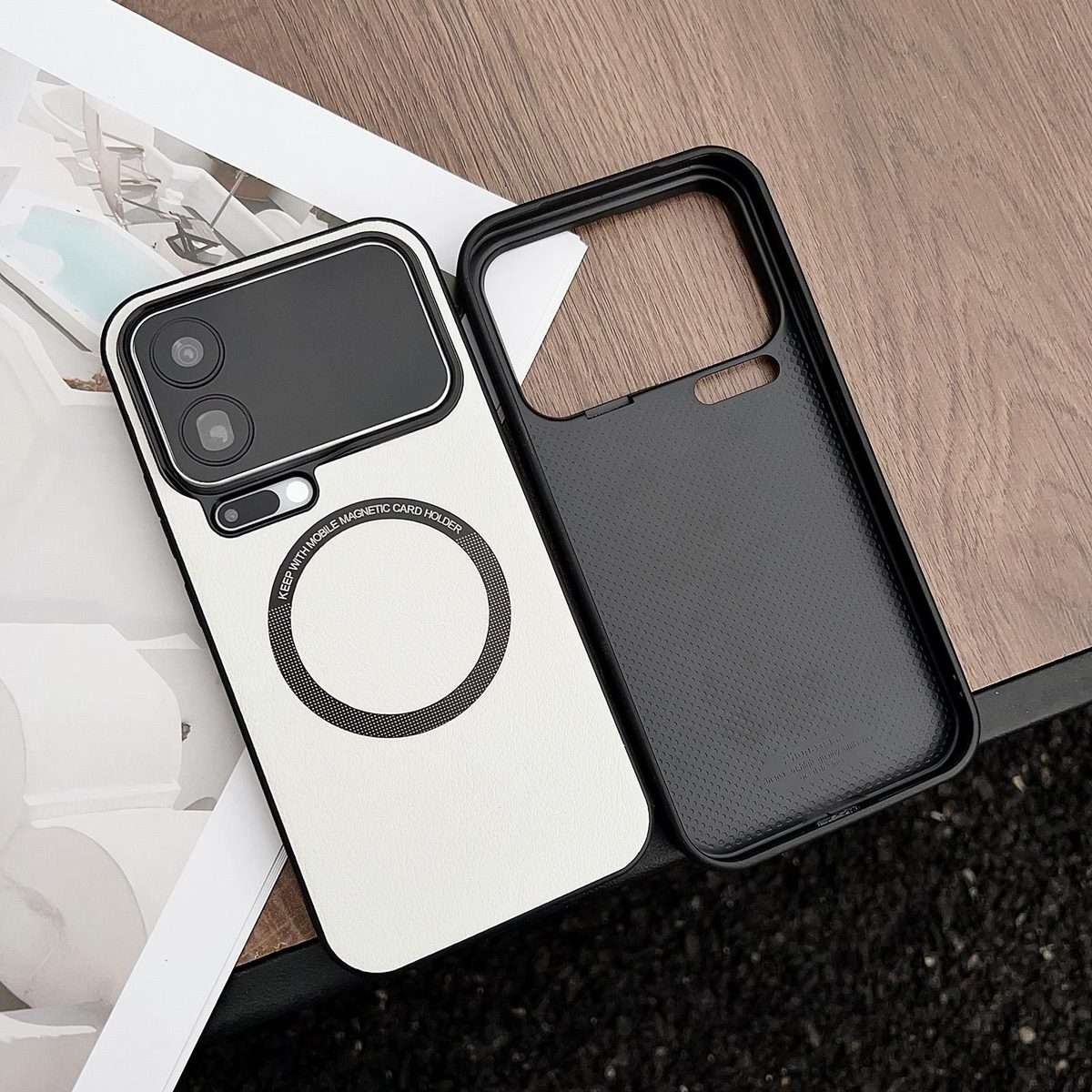 For Xiaomi 17 Pro Max PU MagSafe Magnetic Phone Case(Black)