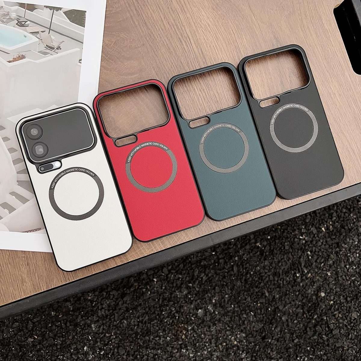 For Xiaomi 17 Pro Max PU MagSafe Magnetic Phone Case(White)