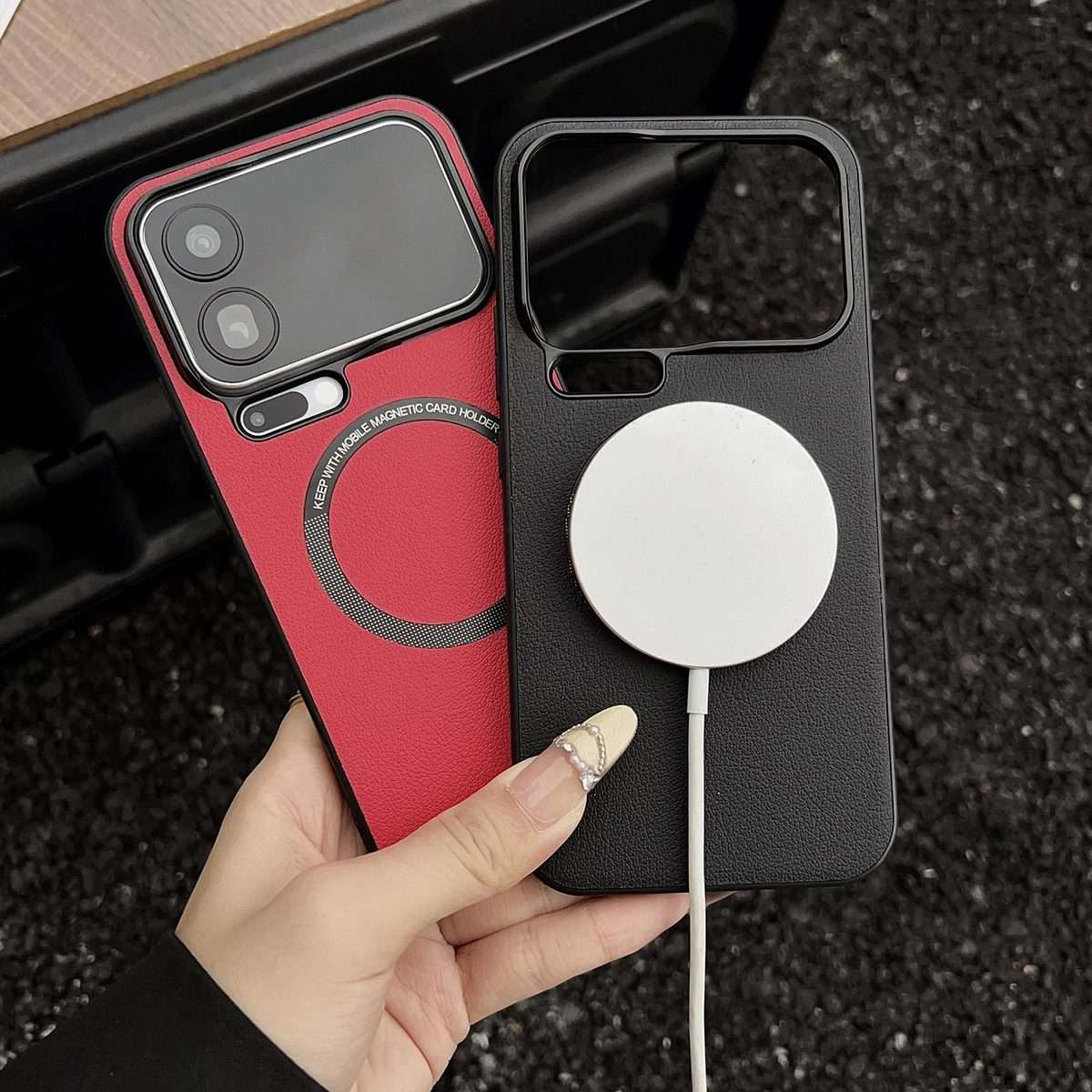 For Xiaomi 17 Pro Max PU MagSafe Magnetic Phone Case(White)