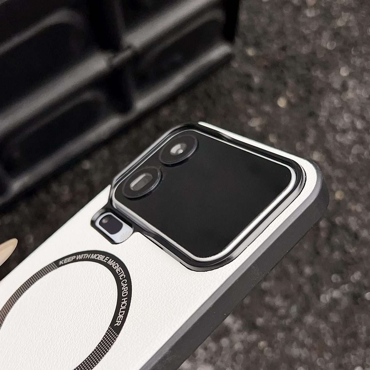 For Xiaomi 17 Pro Max PU MagSafe Magnetic Phone Case(White)